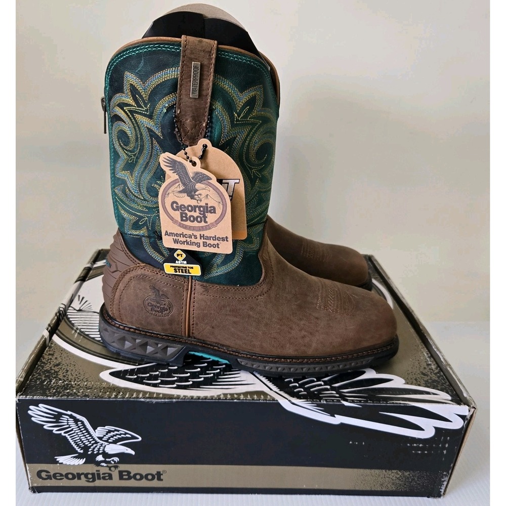 Georgia Boot Carbo-Tec LT Waterproof Slip-Resistant Steel Toe GB00386 11 M Women